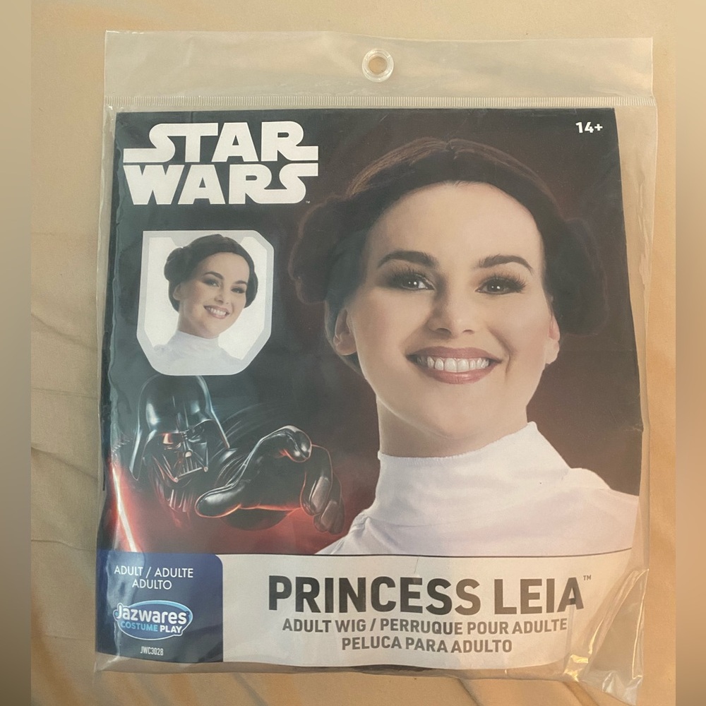 Star Wars Princess Leia Costume Wig - Dark Brown - Picture 1 of 2